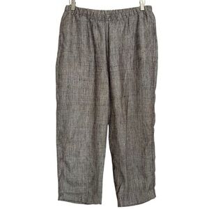 Lines of Design Pull on Pants 100% Linen Size Medium